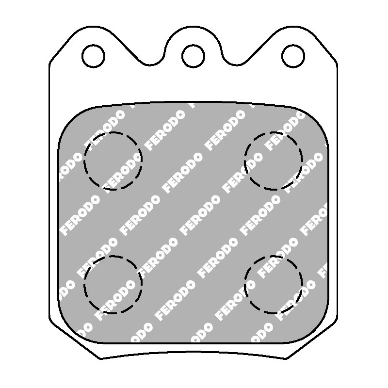 Plăcuțe de frână FERODO DS3.12 FRP3104G - F-RP3104G - FRP3104G - 3666618075259